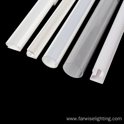 extruded process milky frosted LED linear PC lampshade